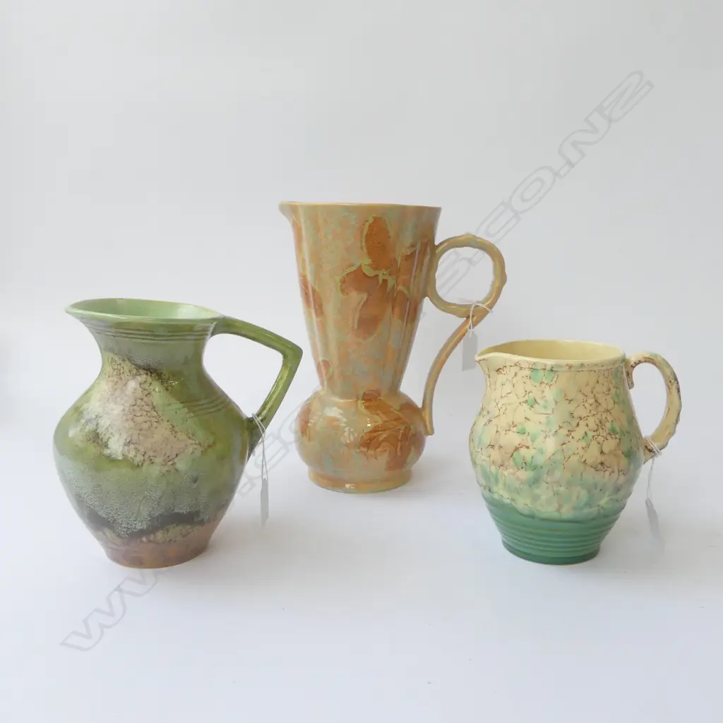 3 BESWICK DECO JUGS H250 MM 180 &150MM Image 1++