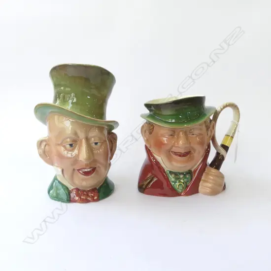 2 BESWICK CHARACTER JUGS H230MM