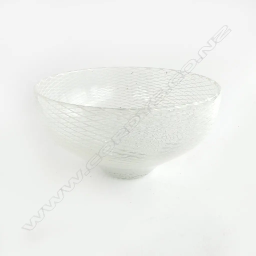 SIGNED ART GLASS BOWL Dia.200mm Image 1++