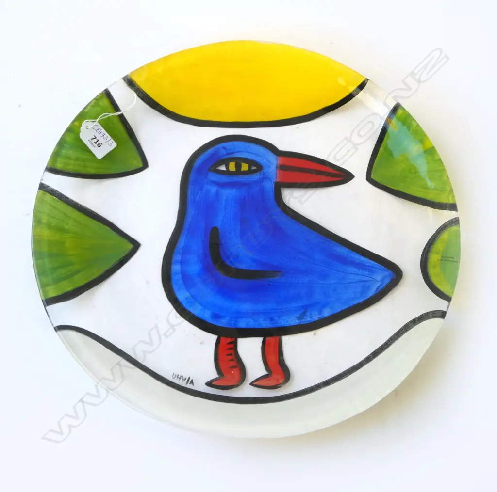 KOSTA BODA LG HAND PAINTED PLATE BY ULRICA HYDMAN 395mm dia Image 1++