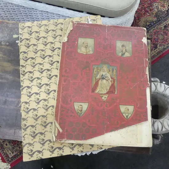 1938 folder OF LITHOGRAPHS OF 'CHINESE FISHERMAN' A Masterpiece of the Sung Dynasty +Illustrated London News 'Glorious..