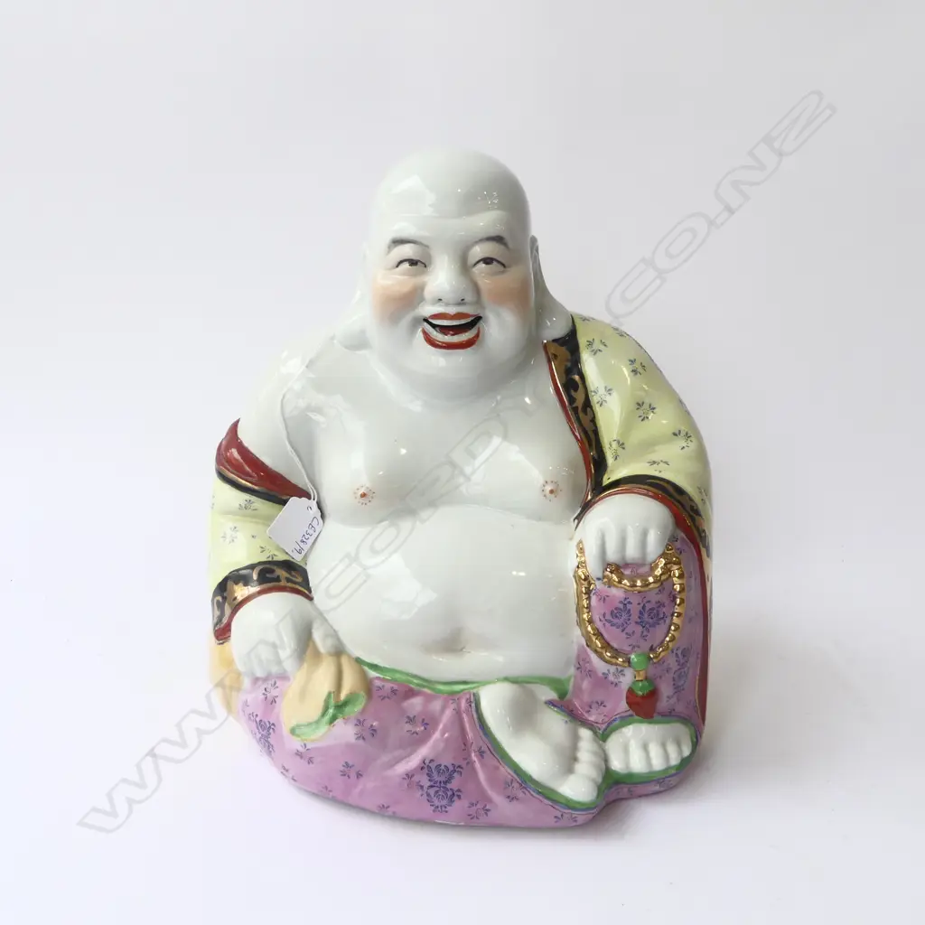 CHINESE CERAMIC BUDDHA H.330mm Image 1++