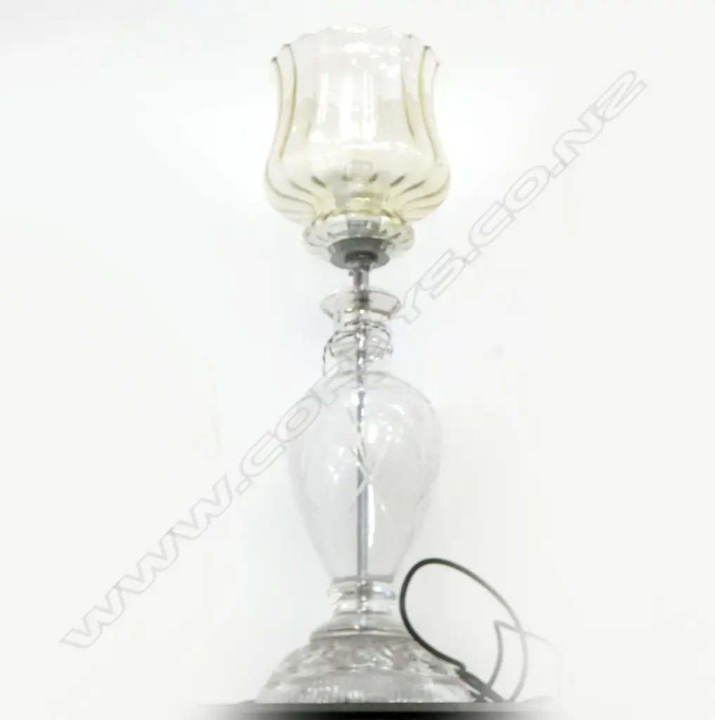 TABLE LAMP MADE FROM ASST. GLASS PARTS H.650mm Image 1++