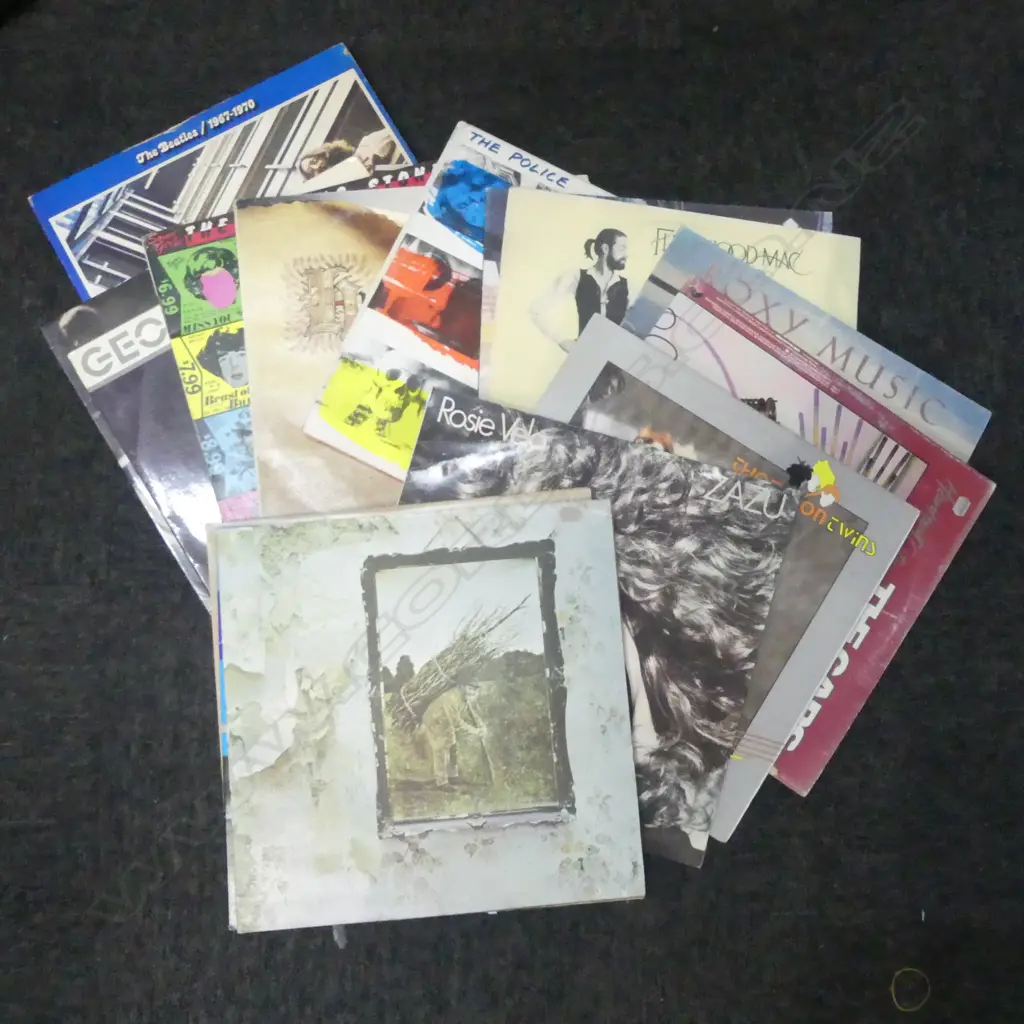 ASST. RECORDS; LED ZEP, PINK FLOYD, FLEETWOOD, BEATLES ETC Image 1++