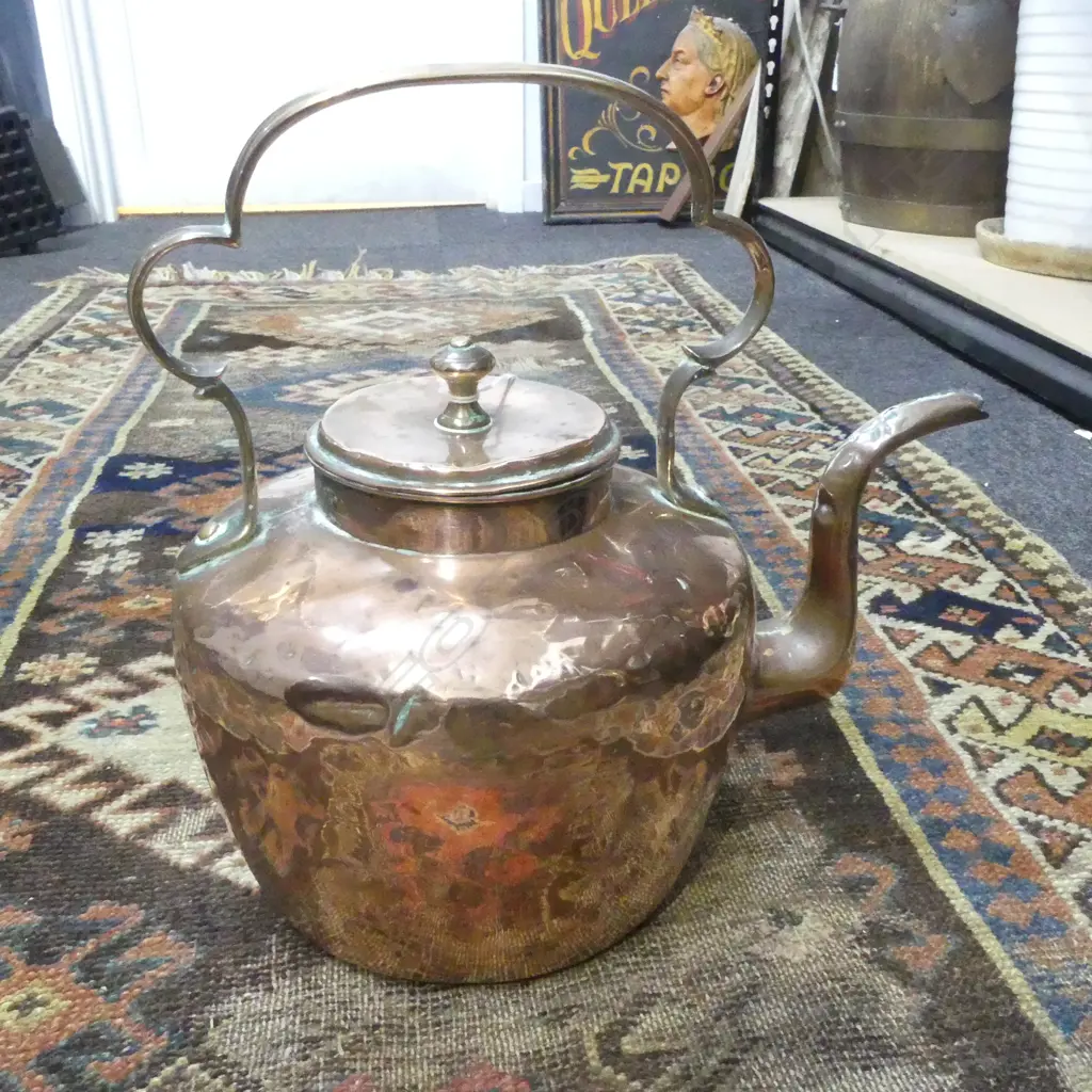 ANTIQUE COPPER KETTLE H.300mm Image 1++
