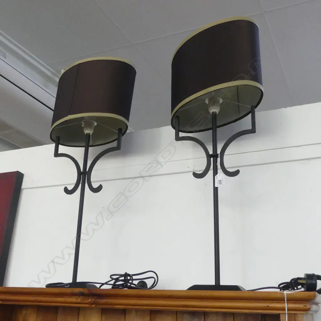 PR EUNICE TAYLOR TABLE LAMPS, METAL BASES H.690mm Image 1++