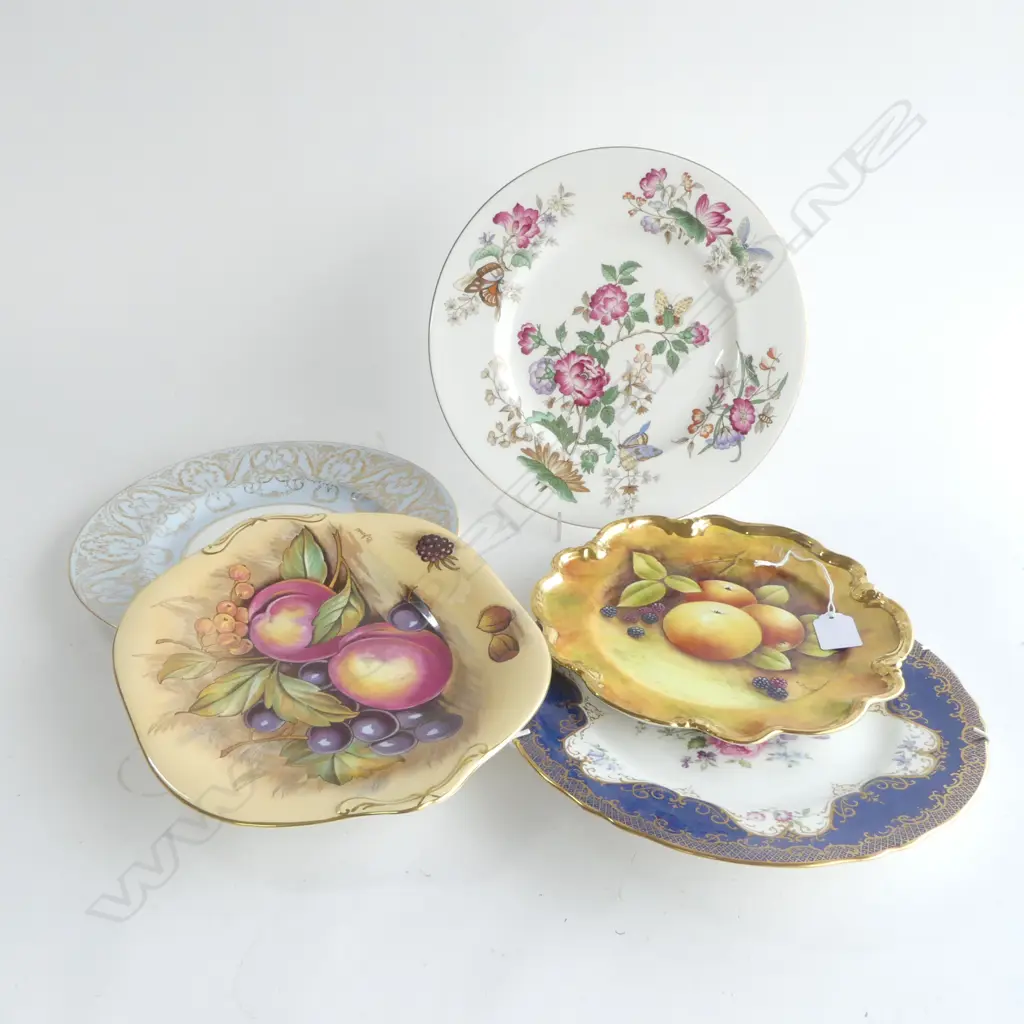 5 FINE CHINA  RACK PLATES R/WORCESTER AYNSLEY COALPORT RCD & EWDGWOOD DIA230MM SMALLEST Image 1++