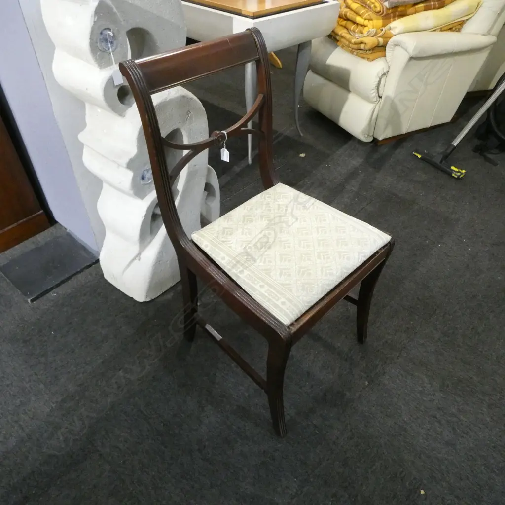 REGENCY STYLE MAHOGANY DINING CHAIR Image 1++