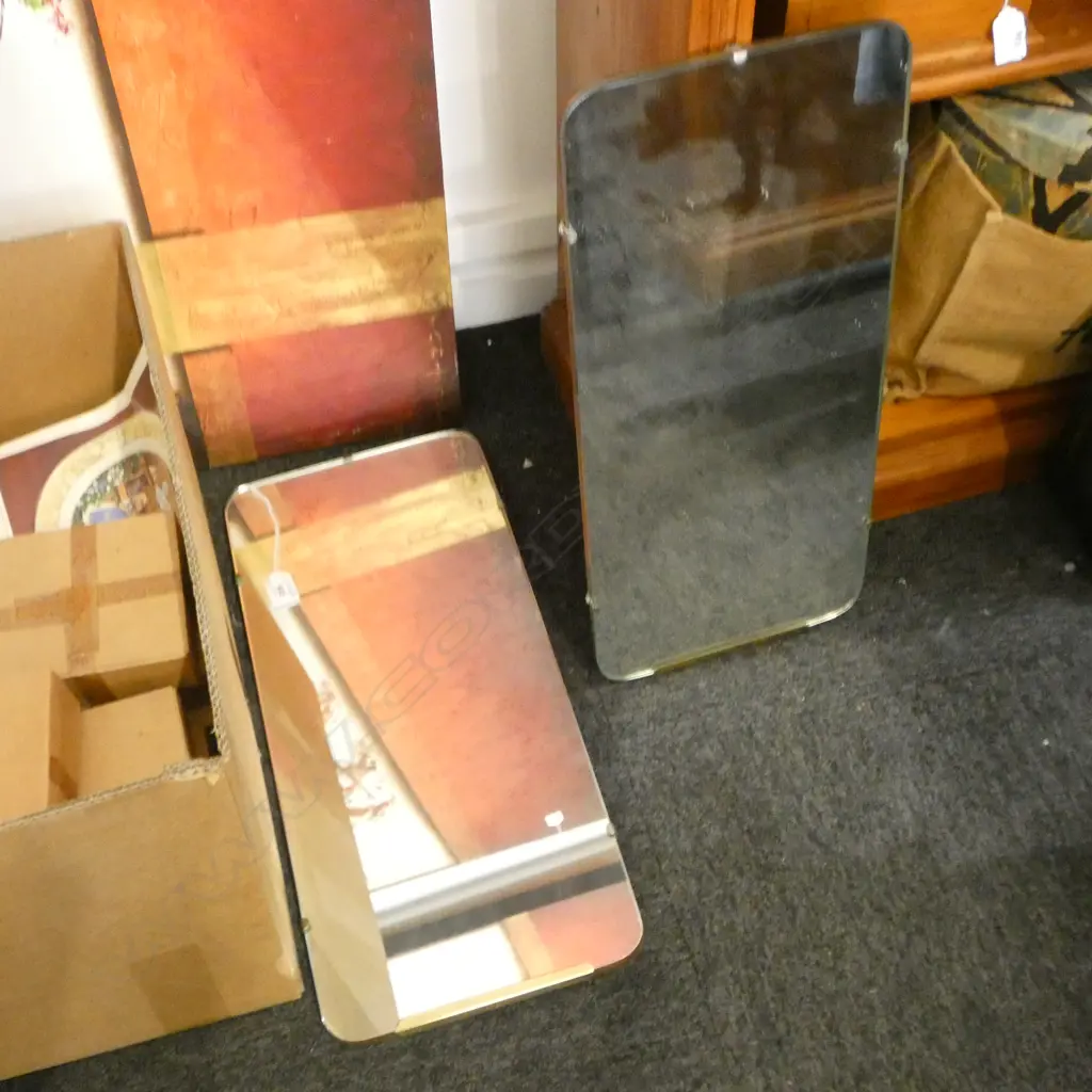 PR RETRO MIRRORS EX G-PLAN DRESSER REQ. HANGERS 560x255mm Image 1++