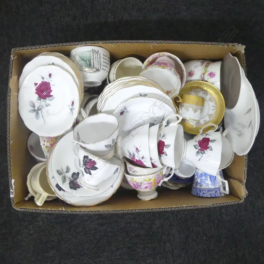 BOX LOT OF CSPS CUP SAUCERS ETC Image 1++