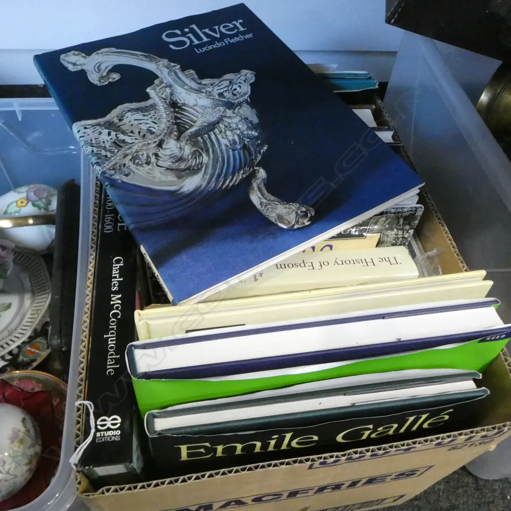 BOX ANTIQUE REFERENCE BOOKS Image 1++