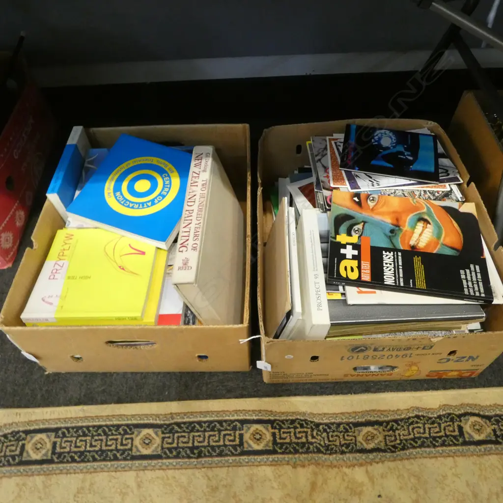 2 BOXES NZ / WORLD ART EPHEMERA Image 1++