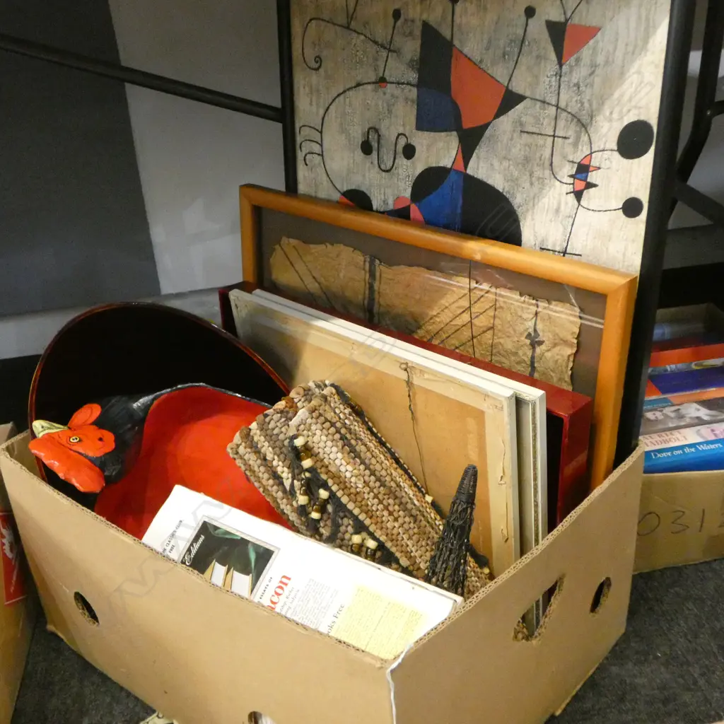 ASST. ARTWORKS, PAPER MACHE CHICKEN DISH ETC Image 1++