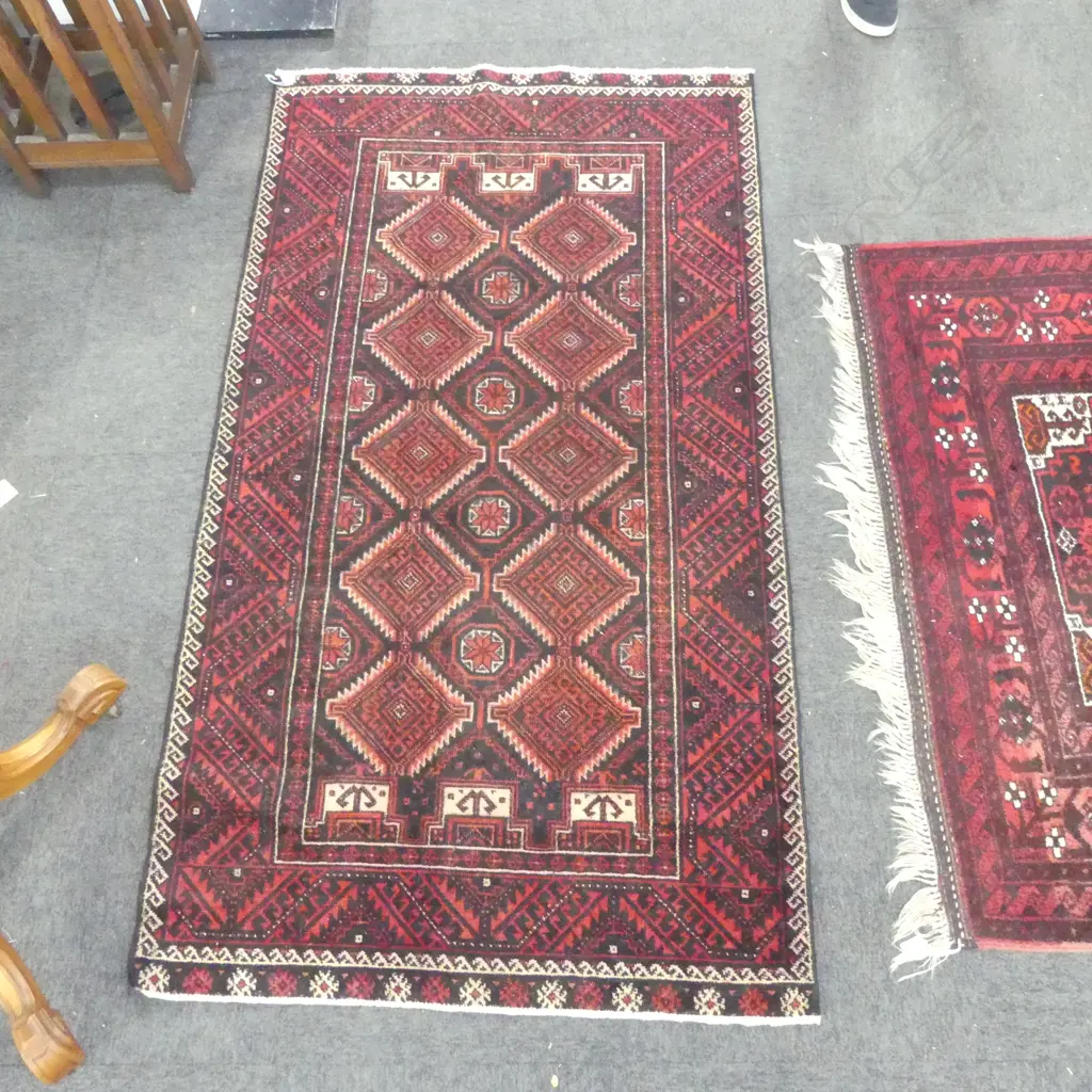 PERSIAN HAND KNOTTED BALUCHI RUG 1830x1030mm Image 1++