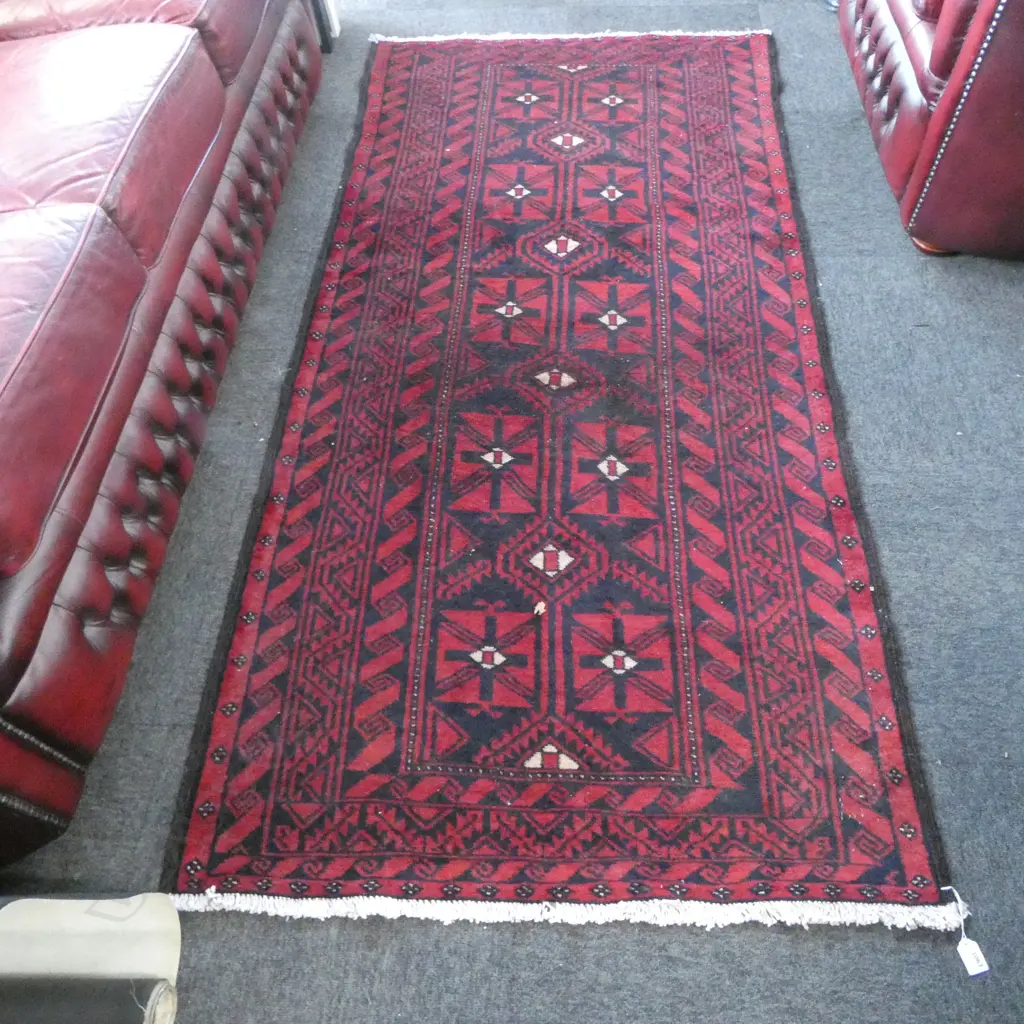 PERSIAN HAND KNOTTED BALUCHI RUG 2070x1020mm Image 1++