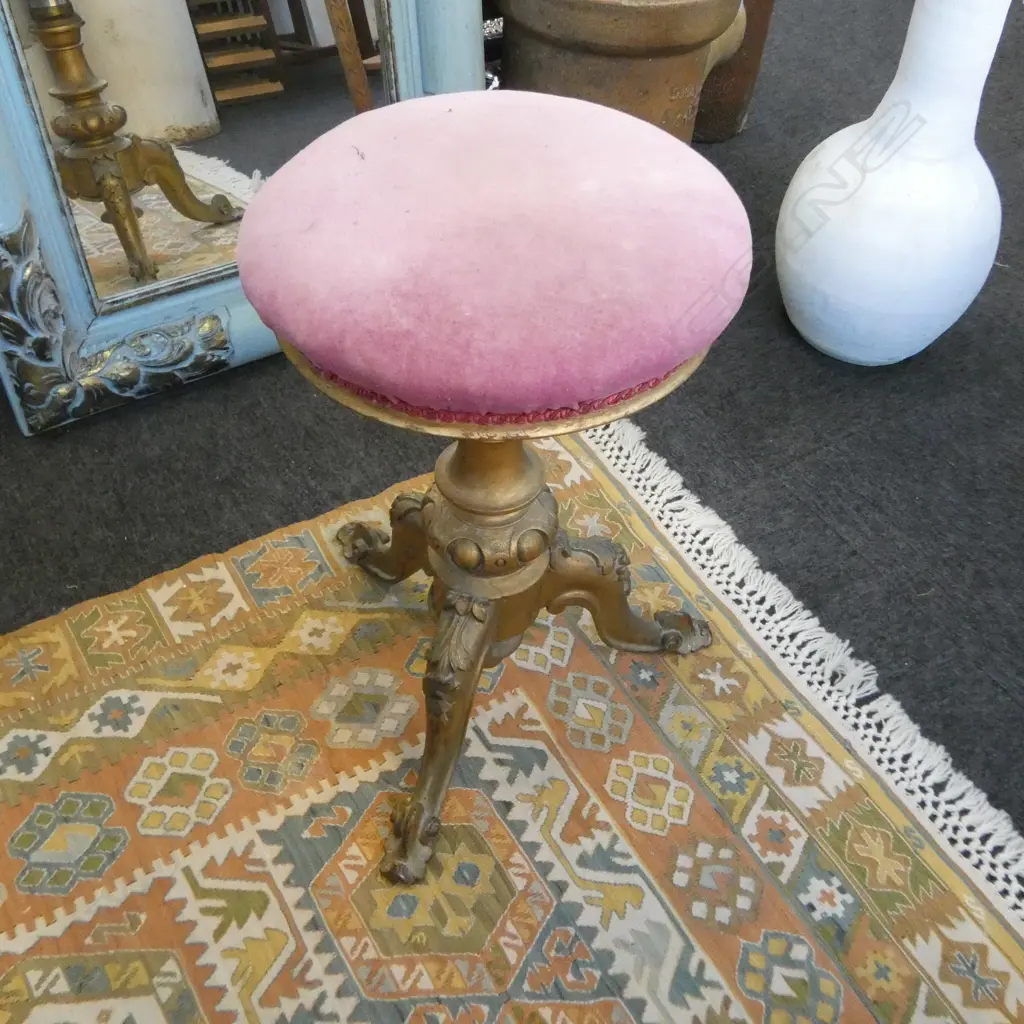 VICTORIAN PIANO STOOL H.590mm Image 1++