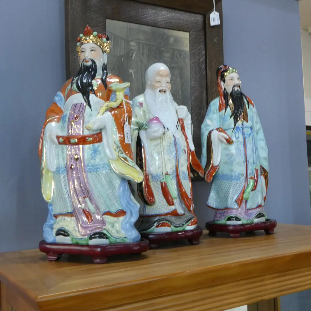 3 ORIENTAL WISEMEN FIGURES H.400mm Image 1++