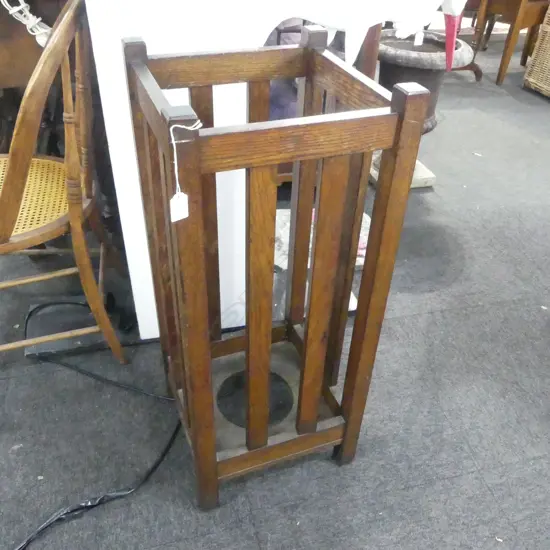 OAK UMBRELLA STAND 340x340x815mm