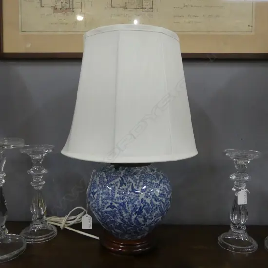 B/W ORIENTAL TABLE LAMP H.540mm