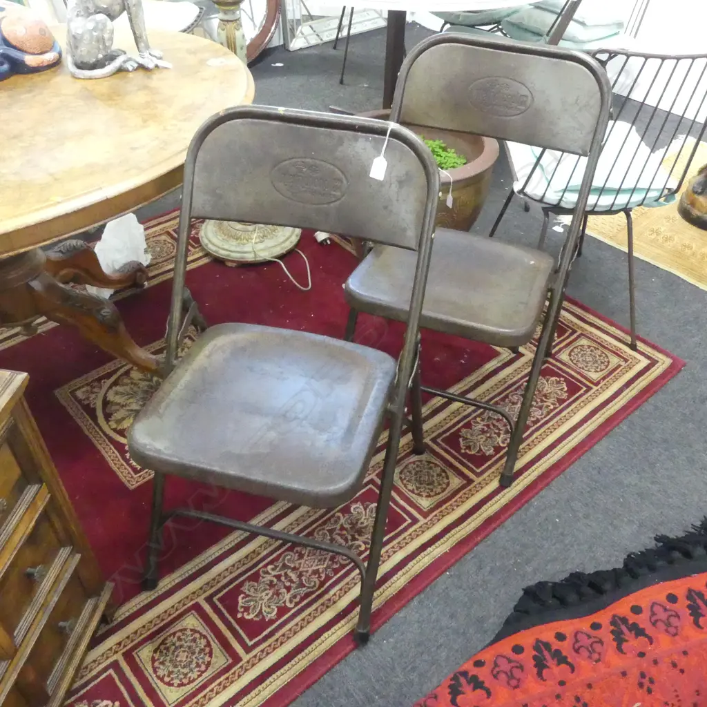 PR OF VINTAGE 'INTERNATIONAL PRODUCTS' FOLDING CHAIRS Image 1++