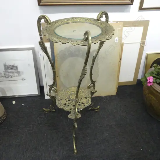 BRASS PLANT STAND H.755mm