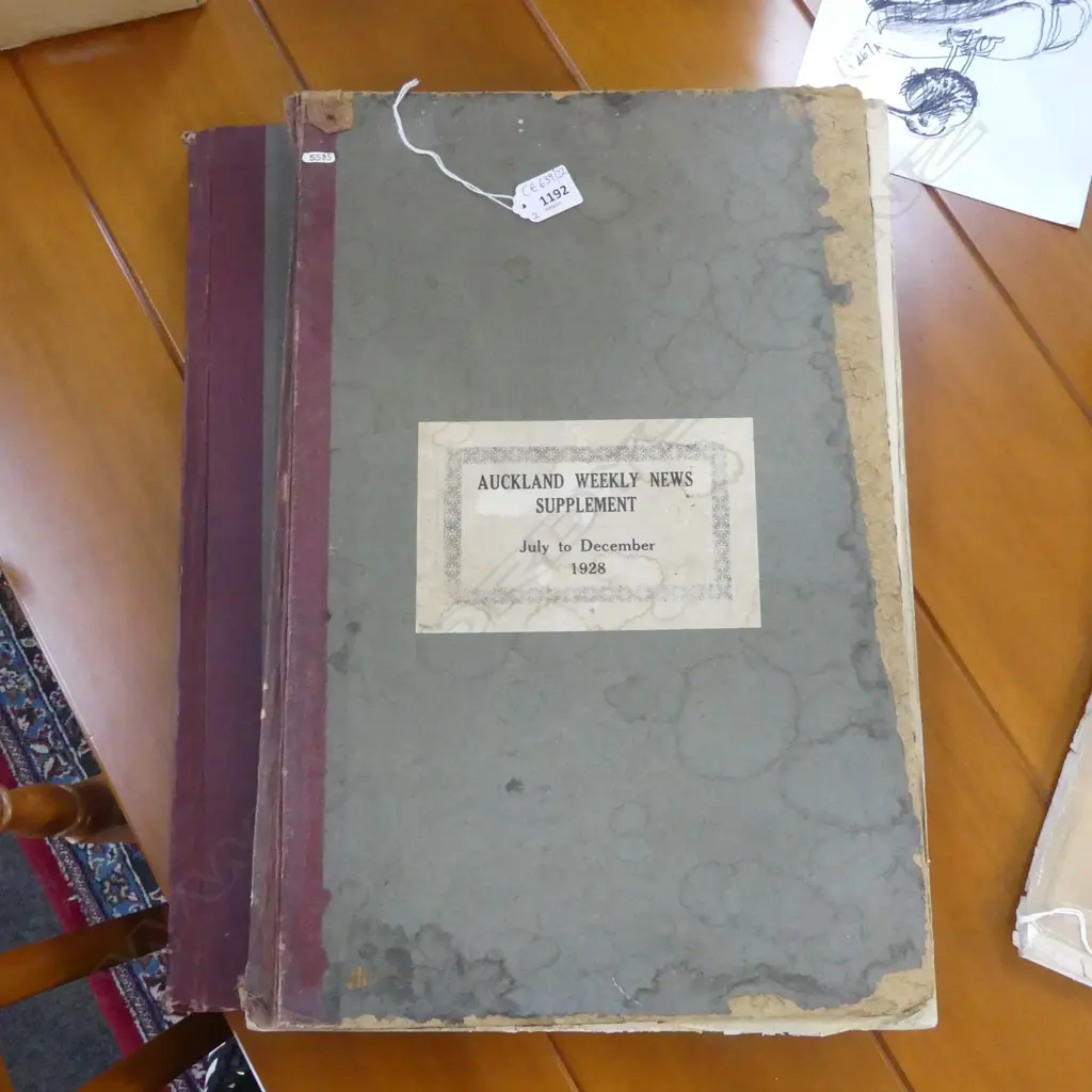 2 BOUND AUCKLAND WEEKLY NEWS SUPPLEMENTS 1921 & 1928 Image 1++
