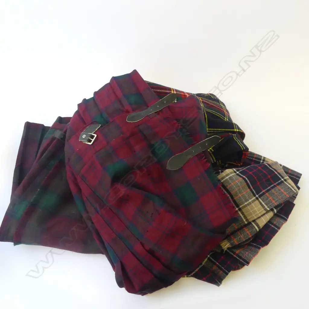 4 KILT STYLE SKIRTS + PIN Image 1++