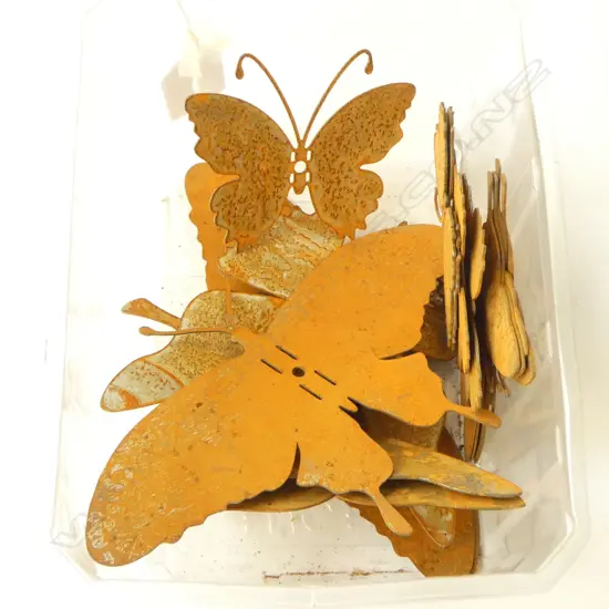15 LAZER CUT BUTTERFLIES; LARGEST W.175mm