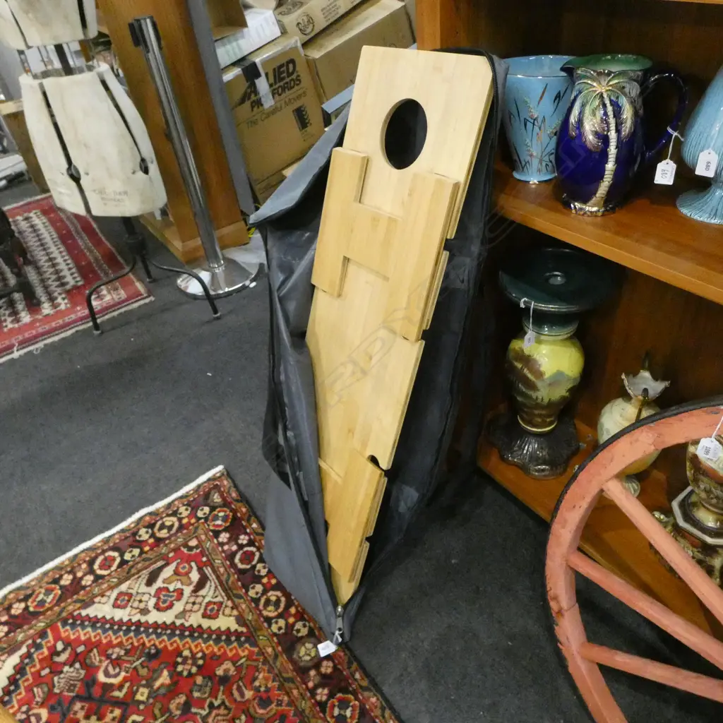 ITALIAN PICNIC TABLE 'LUNGO TAVOLO BY PO 'DI FAME' IN CARRY BAG L.1050mm Image 1++