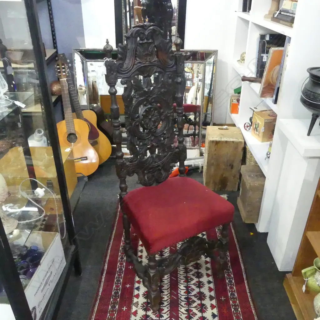 JACOBEAN STYLE DINING CHAIR H.1290mm Image 1++
