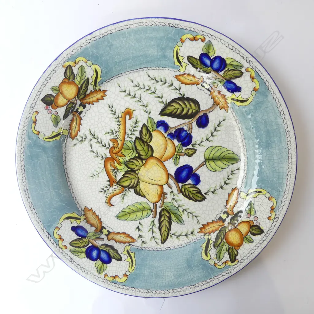 LARGE CRACKLE GLAZE CHARGER Dia.455mm Image 1++