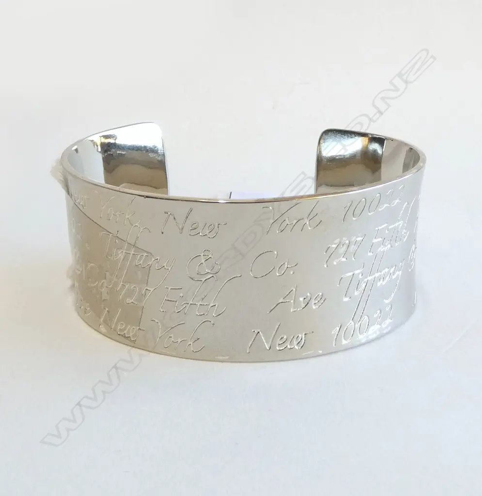 TIFFANY 925 SILVER CUFF BANGLE, 57grms Image 1++