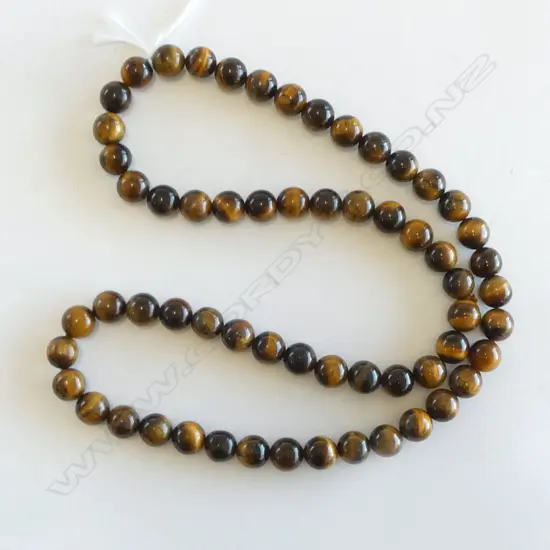 TIGER'S EYE NECKLACE, L.600mm