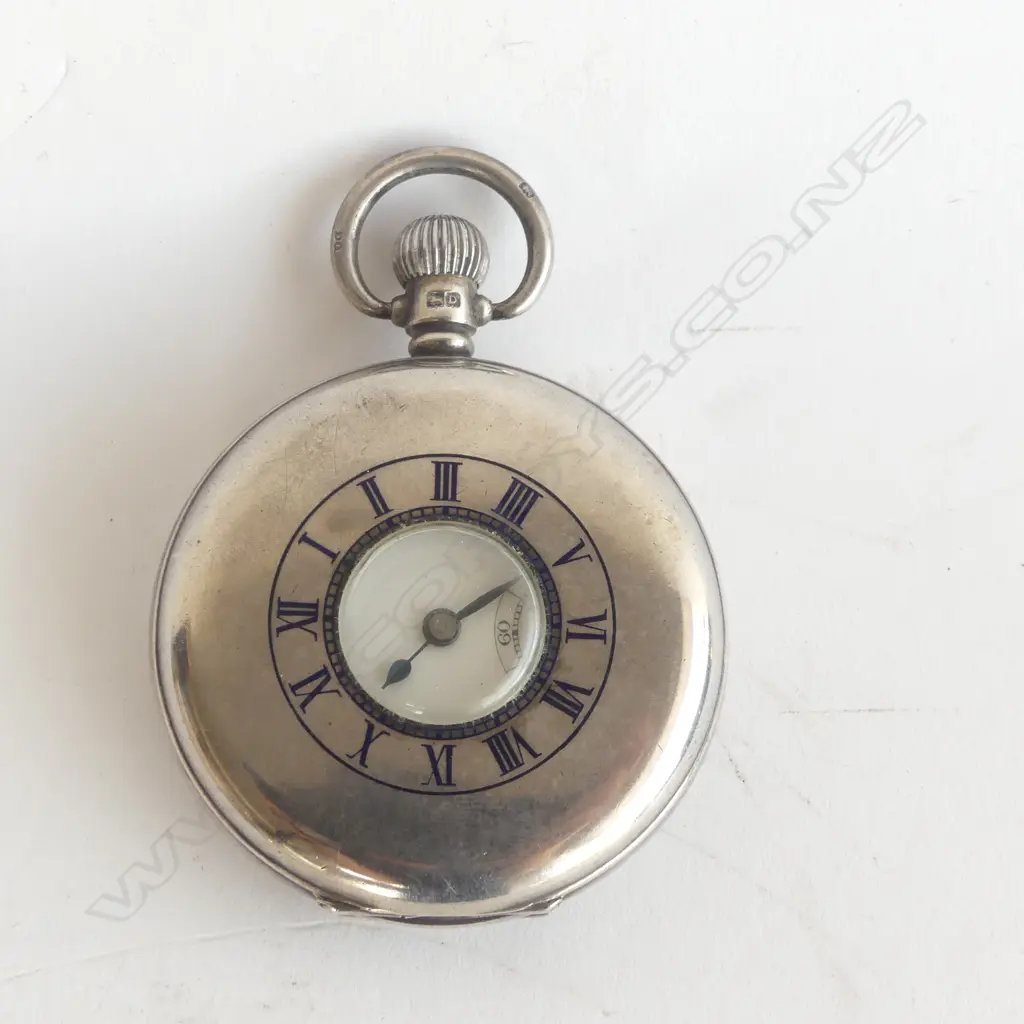 EARLY 20thC SILVER DENNISON HALF HUNDER POCKET WATCH, 107gm (incl movement) Image 1++