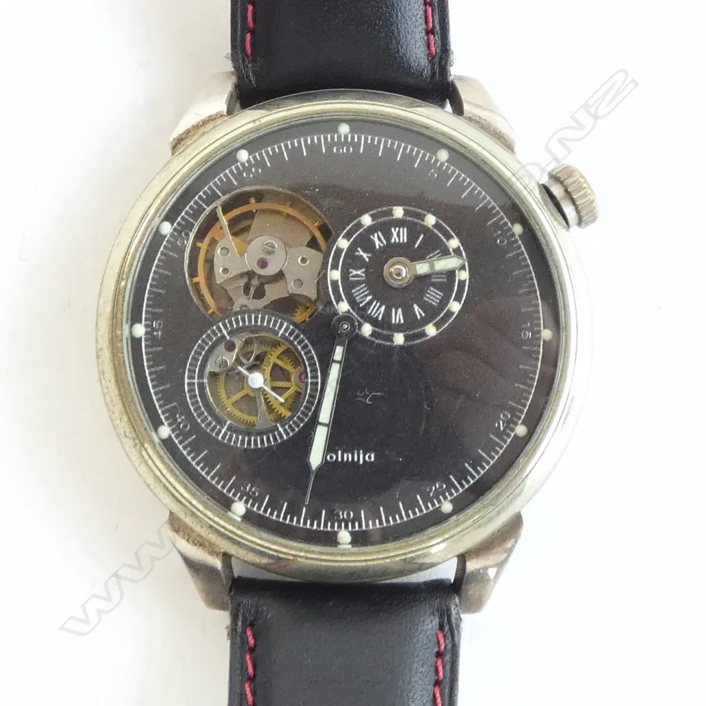 UNIQUE WRISTWATCH - REFURBISHED MOLNIJA SOVIET POCKETWATCH by UKRANIAN WATCHMAKER, MANUAL WINDING (running) Image 1++