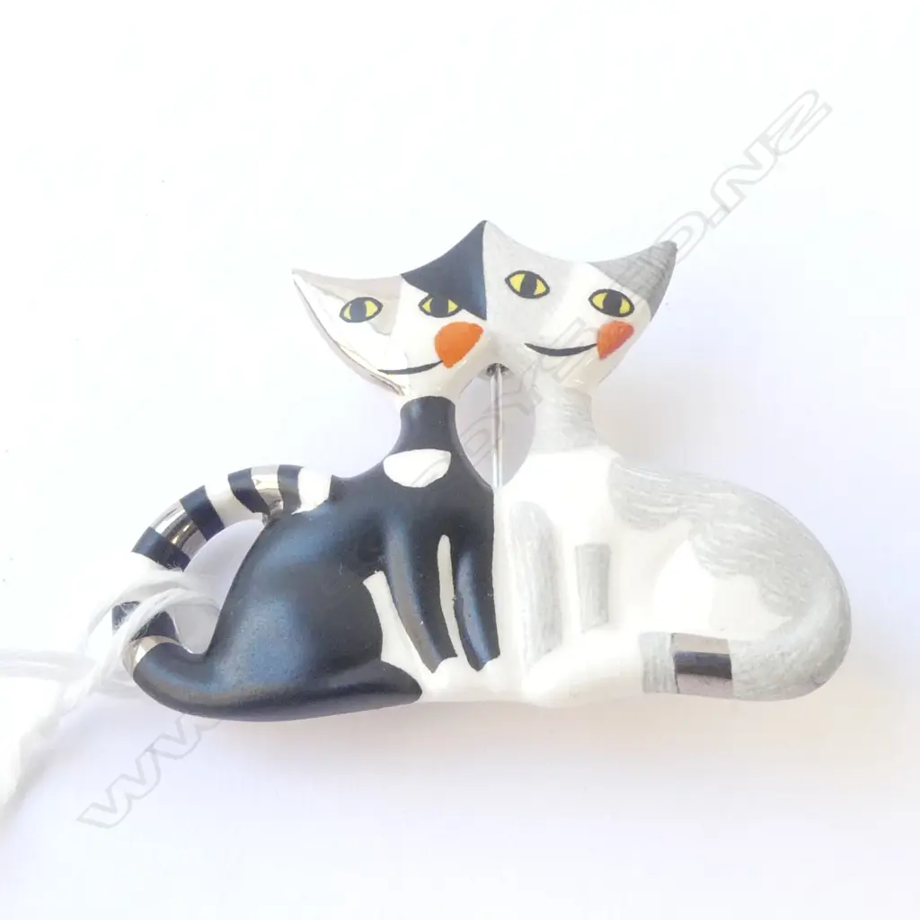 ROSINA WACHTMEISTER, GEOBELS BOXED CAT BROOCH Image 1++