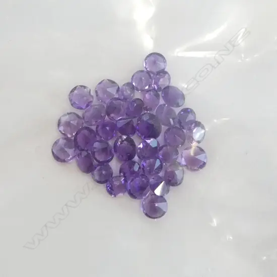 LOOSE CUT AMETHYSTS, 3mm, 7ct