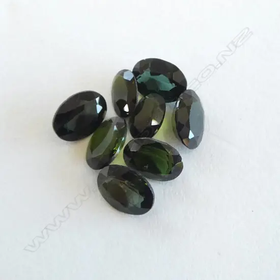 OVAL CUT LOOSE GREEN TOURMALINES, 5ct
