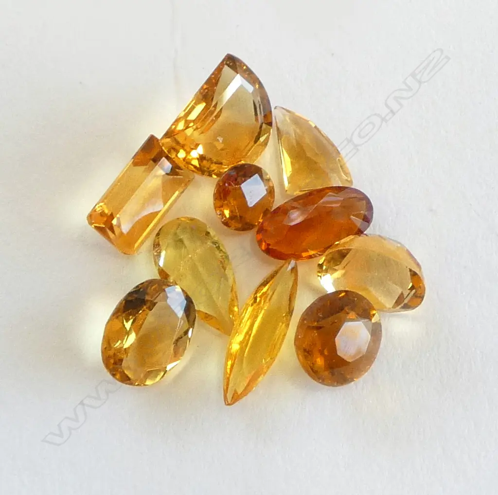 LOOSE CITRINES, VARIOUS SIZE & CUT, 10ct Image 1++