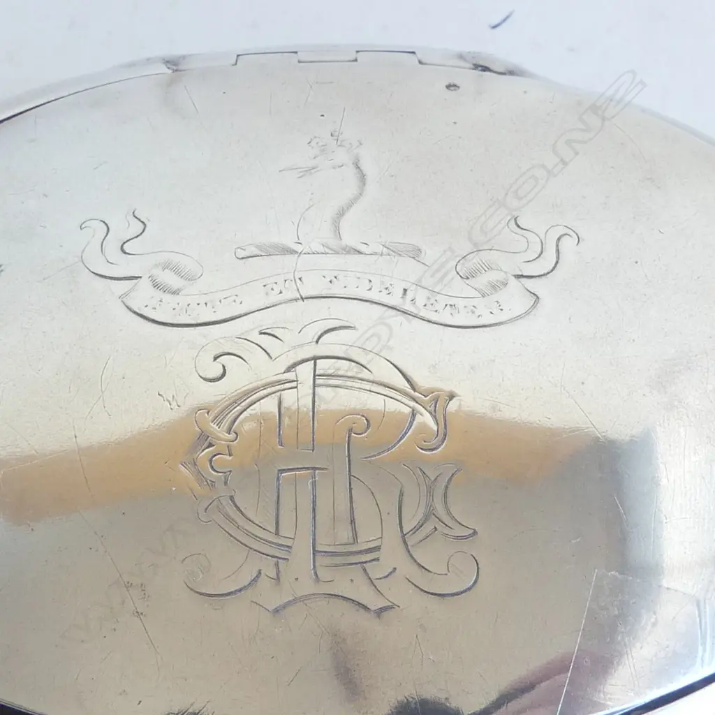 STG SILVER OVAL CONTAINER, B'HAM 1901 W.95mm 77grms FAULTS Image 1++