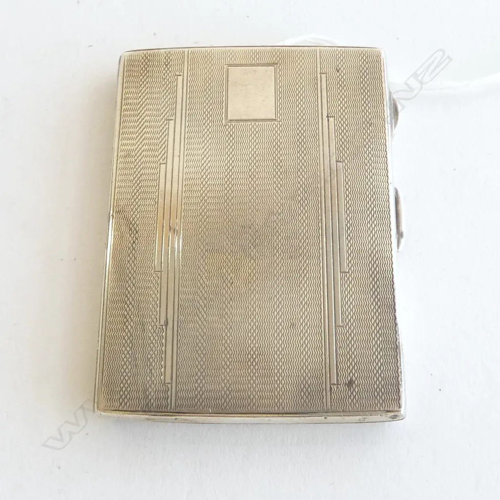 STG SILVER CIG. CASE, BIRMINGHAM 1934, JUBILEE MARK, 67gms Image 1++