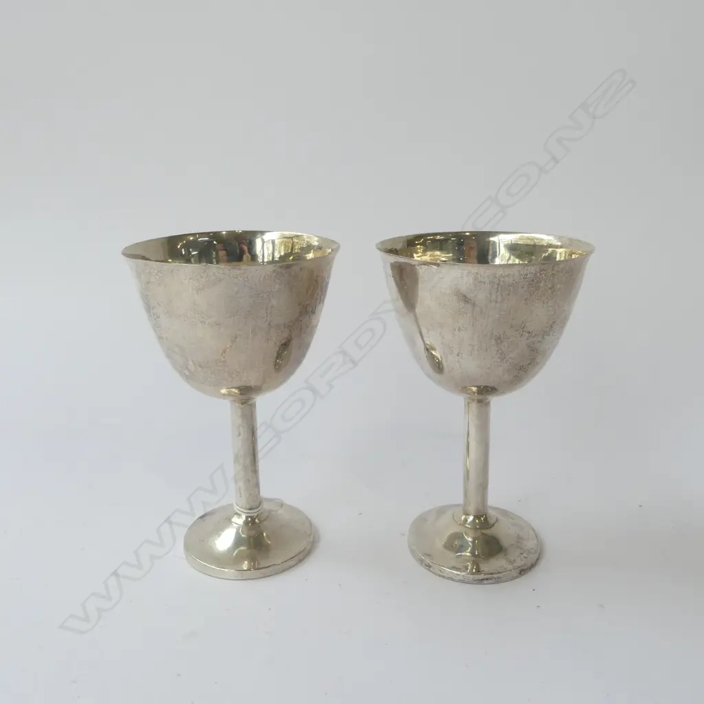 PR 800 SILVER GOBLETS H.130mm 208gms Image 1++