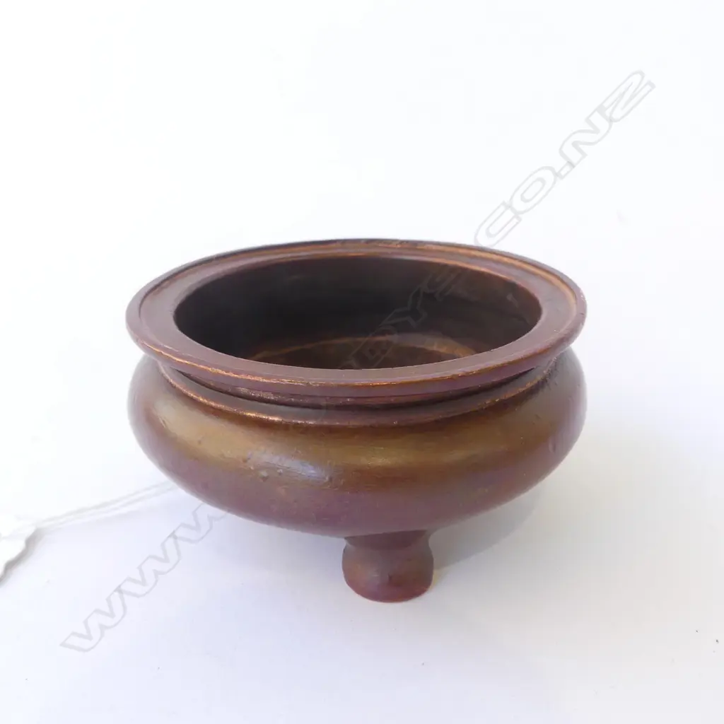 BRONZE INCENSE BURNER 75mm dia Image 1++