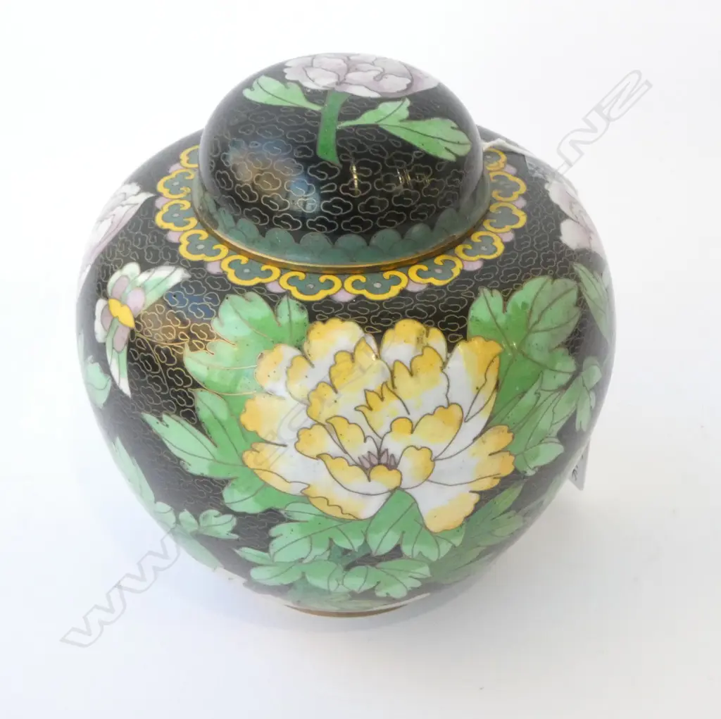 CLOISONNÉ GINGER JAR H.150mm Image 1++