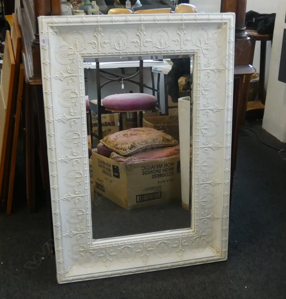 *RTV* LG MIRROR, WHITE METAL FRAME 980x690mm Image 1++