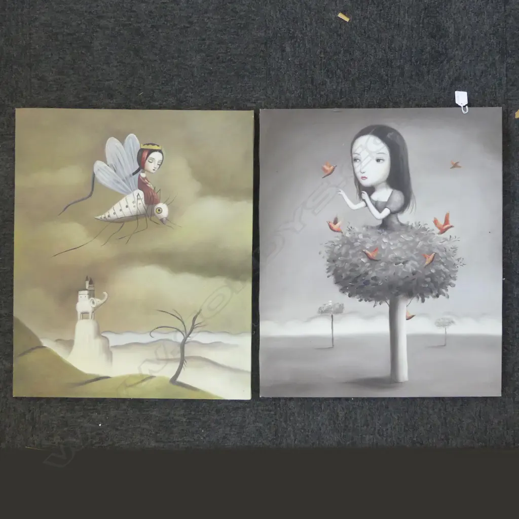 2 NICOLETTA CECCOLI ABSTRACTS, ACRYLIC ON CANVAS 600x500mm Image 1++