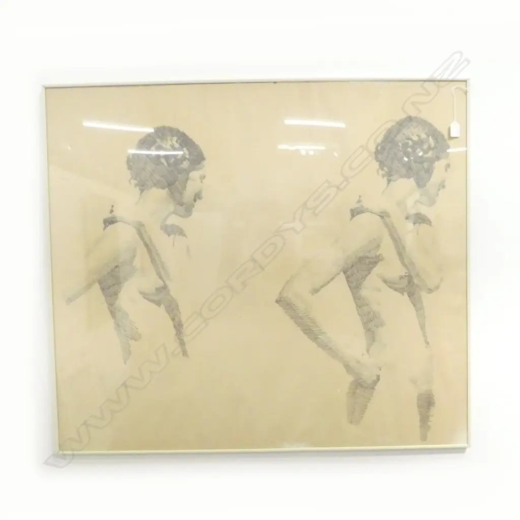 ARTIST UNKNOWN, NUDE STUDY, PENCIL ON PAPER, 870x990mm Image 1++