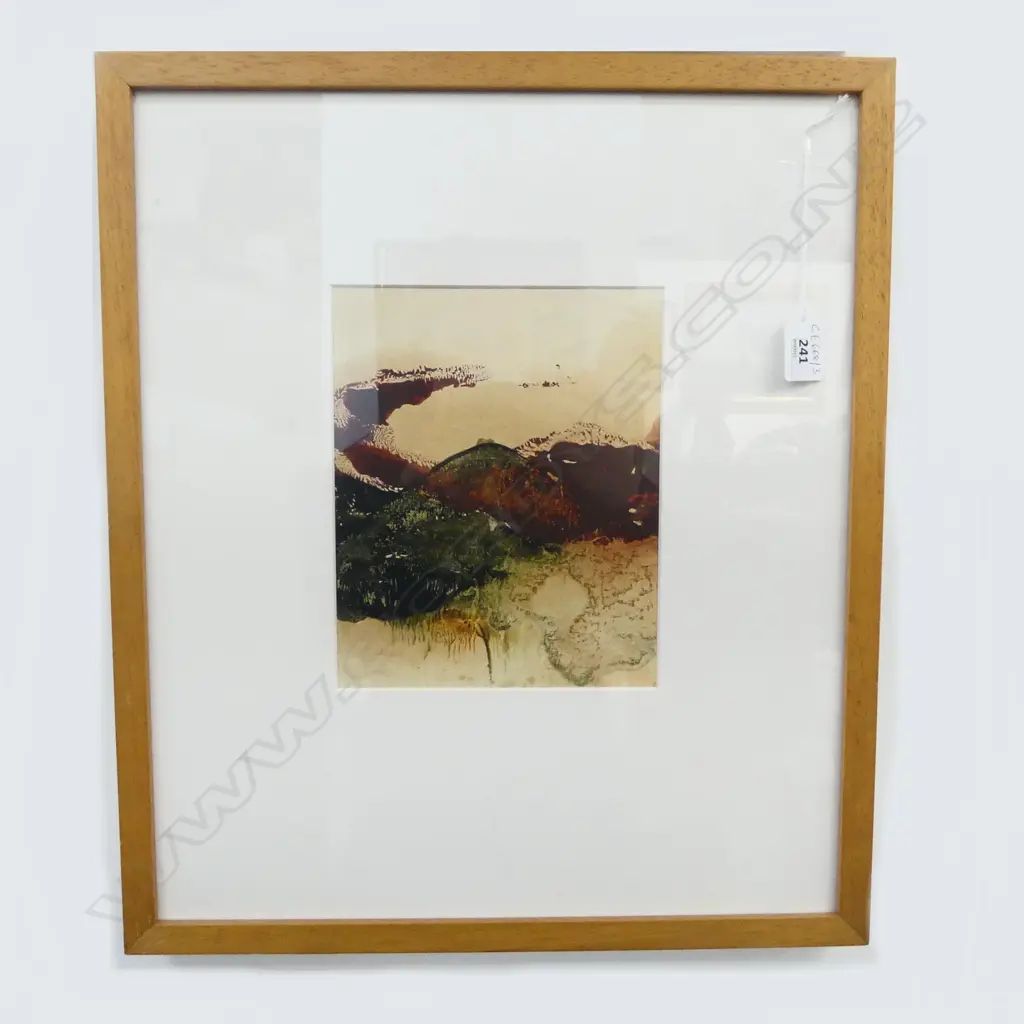 SUZANNE GOLDBERG 'HILL ON HORIZON' OIL ON PAPER 205x165mm Image 1++