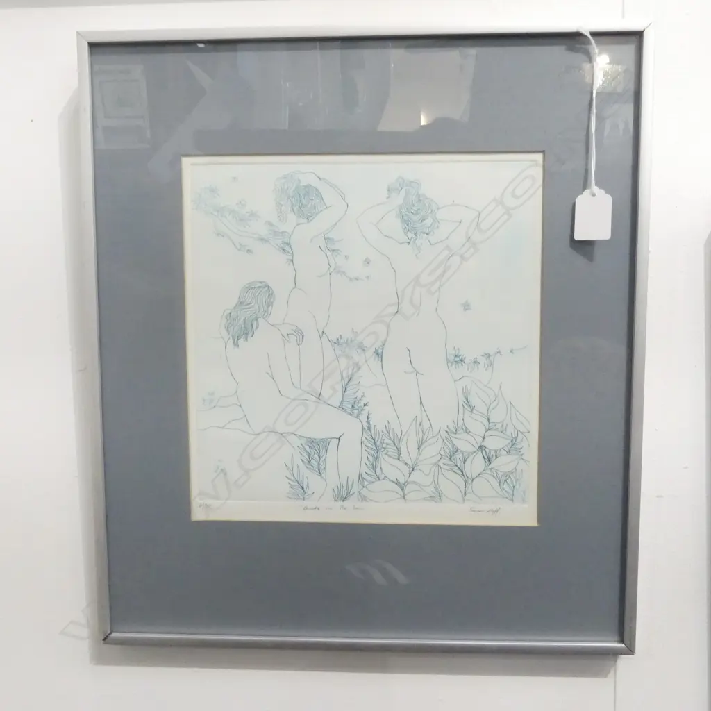 SUSAN POFF 'AWAKE IN THE SUN' ETCHING 11/30 270x260mm Image 1++