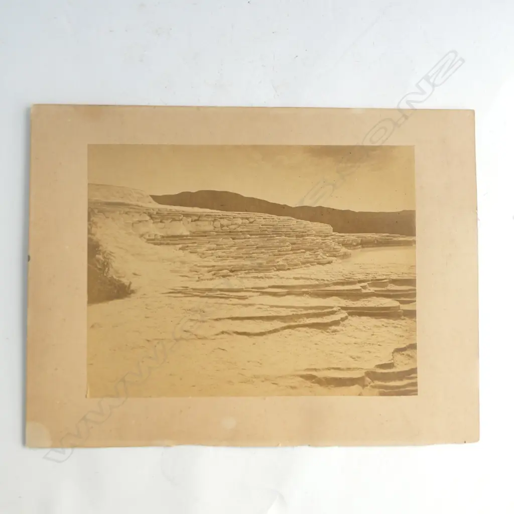 ORIGINAL SILVER GELATINE PRINT OF THE  PINK & WHITE TERRACES 225X290mm  Image 1++